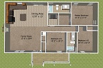 Conway 3' Floor Plan 150 x 100
