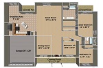 Covington 3 D Floor Plan 150 x 100