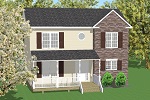 Rose Country Porch Partial Stone 150 x 100
