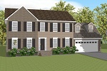 The Potomac With Garage Partial Brick