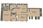 The Rapidan with Garage 3d 2nd Floor Plan