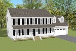 The Rapidan with Garage Covered Porch